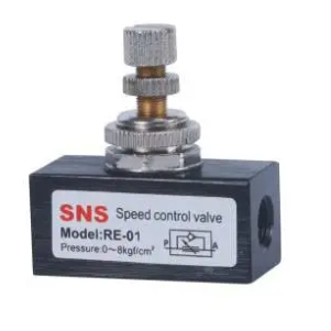 SNS 手动气动单向流调速节流阀气控阀RE系列